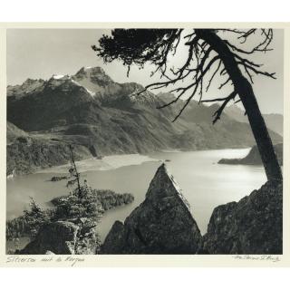 Albert Steiner - Silsersee Mit Piz La Margna Lake Sils With Mount La Margna
