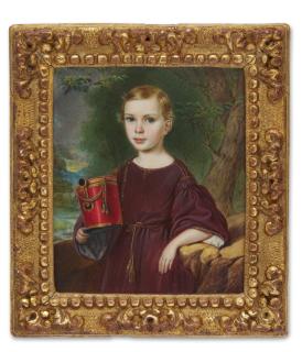 Albert Theer - Portrait Of Anthony Alexander Clay, When A Child, Circa 1840