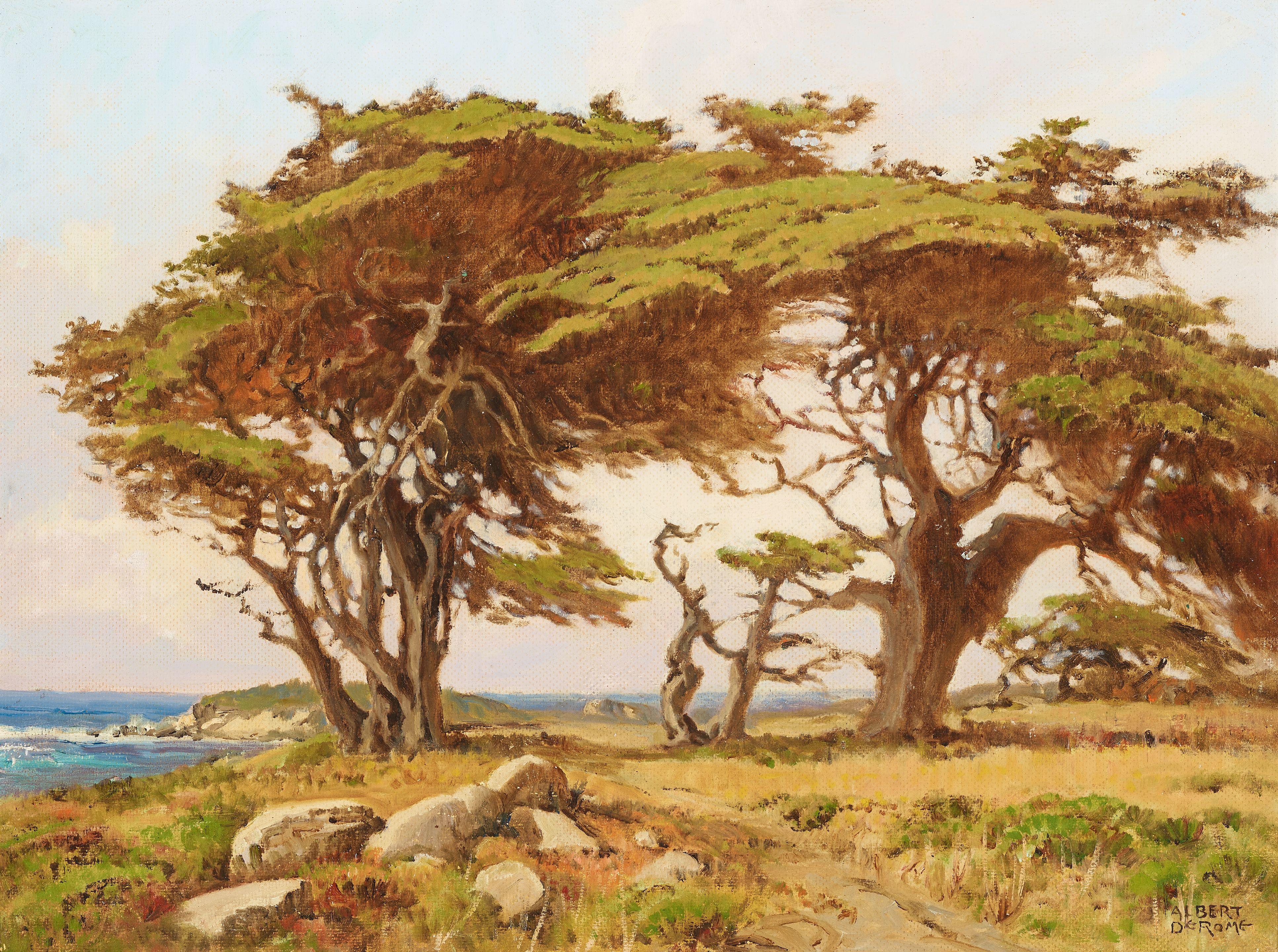 Albert Thomas Derome - Monterey Cypresses, Monterey Point