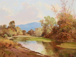 Albert Thomas Derome - Pollywog Pool, Los Gatos Creek