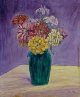 Albert Trachsel - Stillleben mit Dahlien