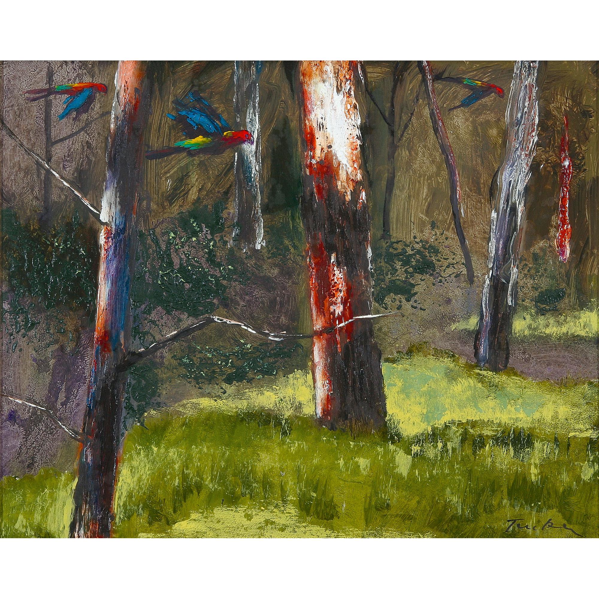 Albert Tucker - Australian Parrots And Bush