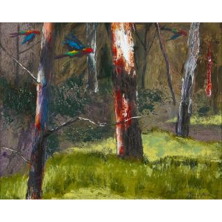 Albert Tucker - Australian Parrots And Bush