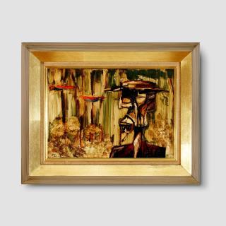 Albert Tucker - Explorer and Rosella, 1964