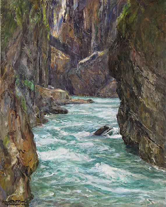 Die Partnachklamm bei Partenkirchen by Albert Wenk Art.Salon