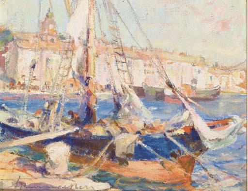 Albert Wenmaekers - Voiliers Au Port; Voiliers Sur Le Lac; Barques Sur Le Sable