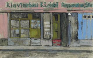 Albert Wigand - Dresden. Alte Schaufenster in der Rähnitzgasse