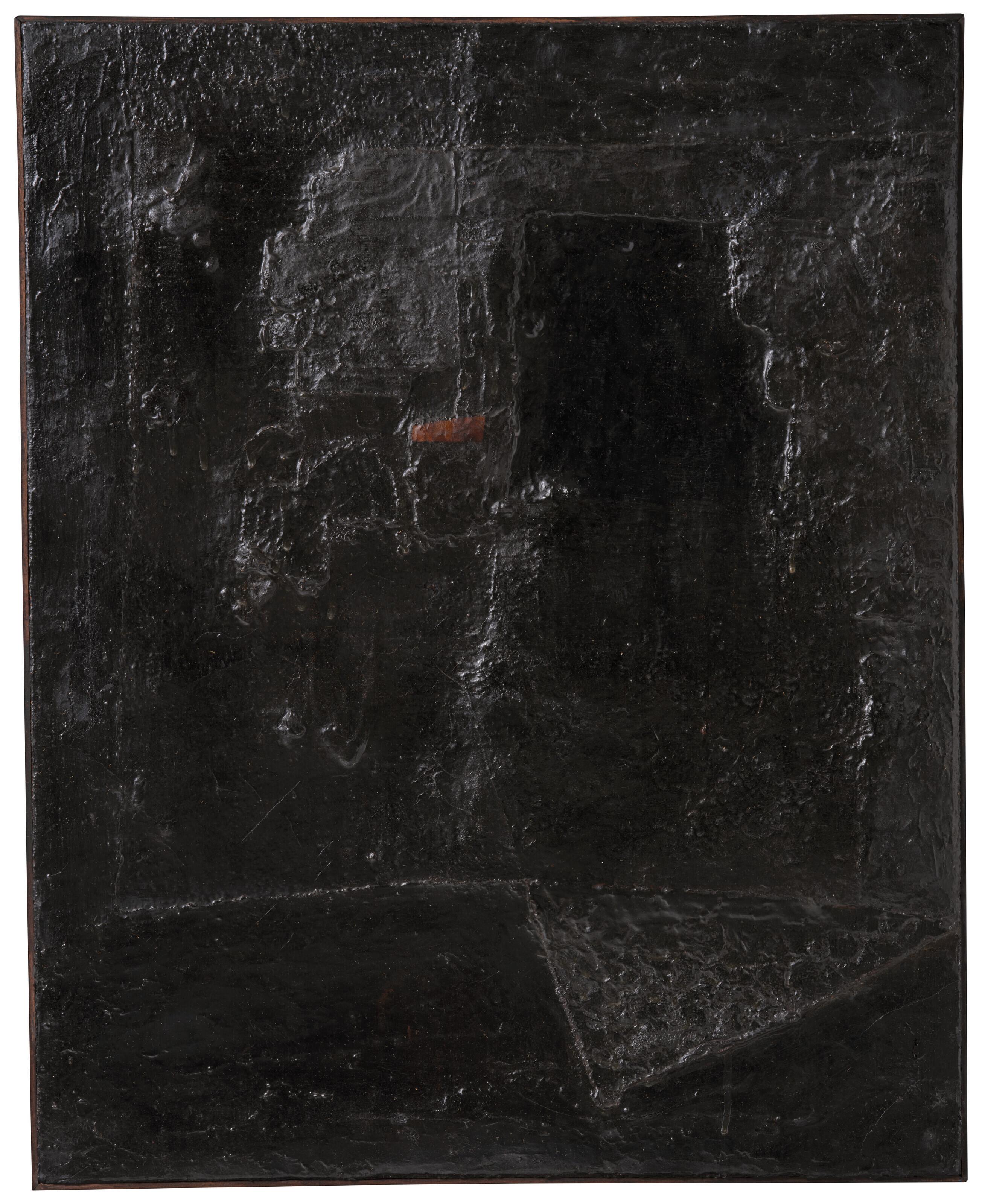Alberto Burri - Catrame nero T