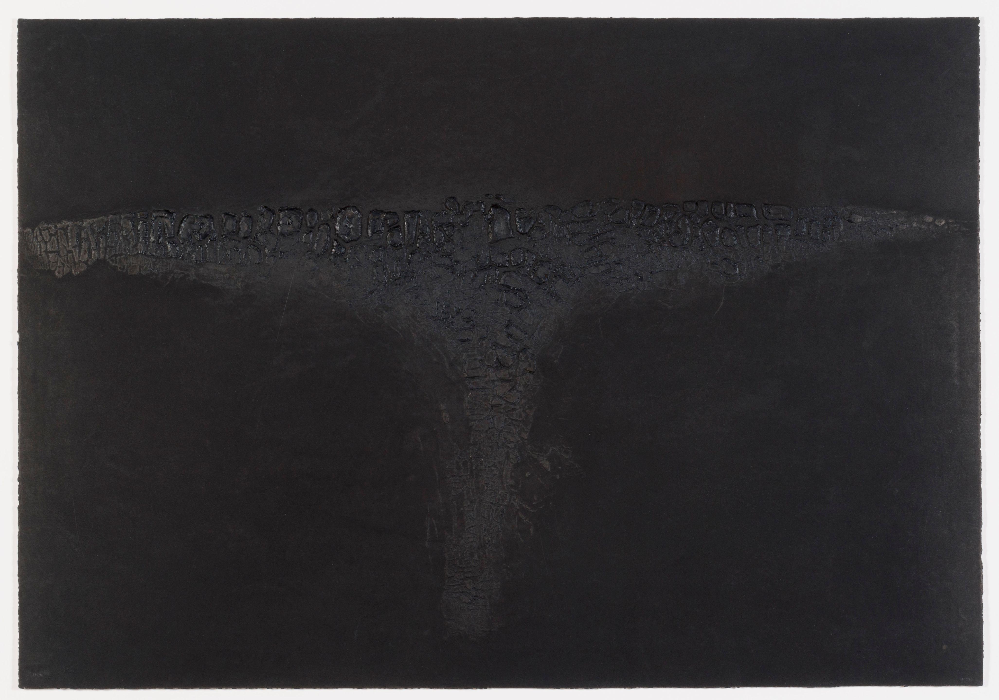 Alberto Burri - Creto nero C, 1971