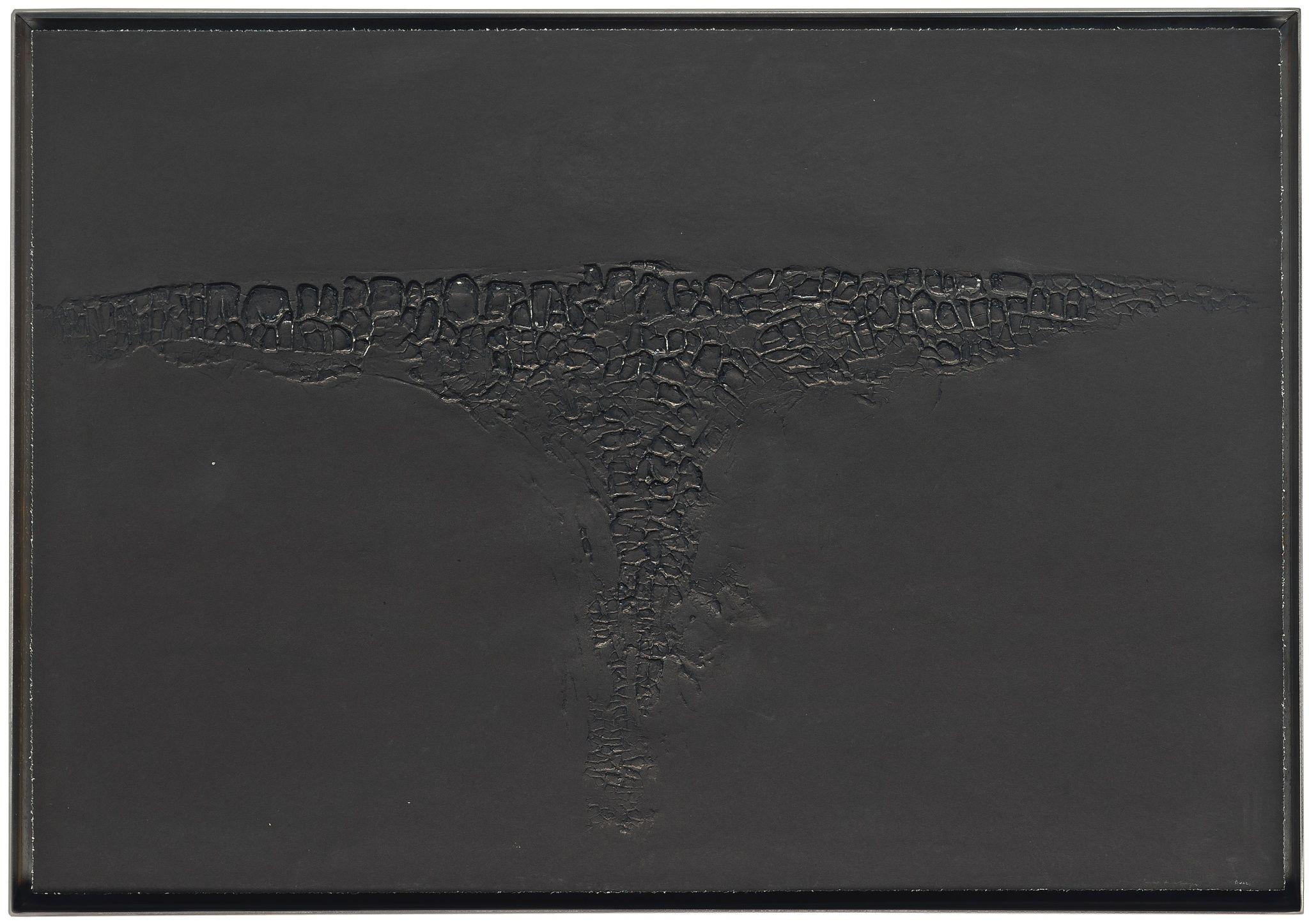 Alberto Burri - Cretto Nero F