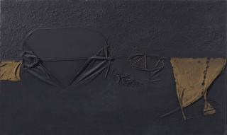 Alberto Burri - Nero Con Punti Rossi (Black With Red Dots)