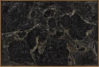 Alberto Burri - Nero Plastica L.A.