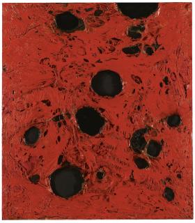 Alberto Burri - Rosso Plastica L.A.