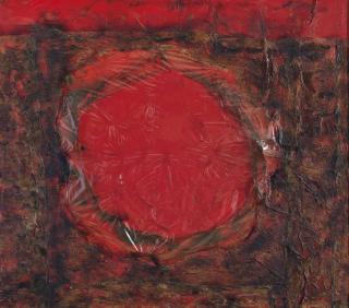 Alberto Burri - Rosso Plastica M1