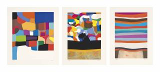 Alberto Burri - Trittico D: Tav 1-3