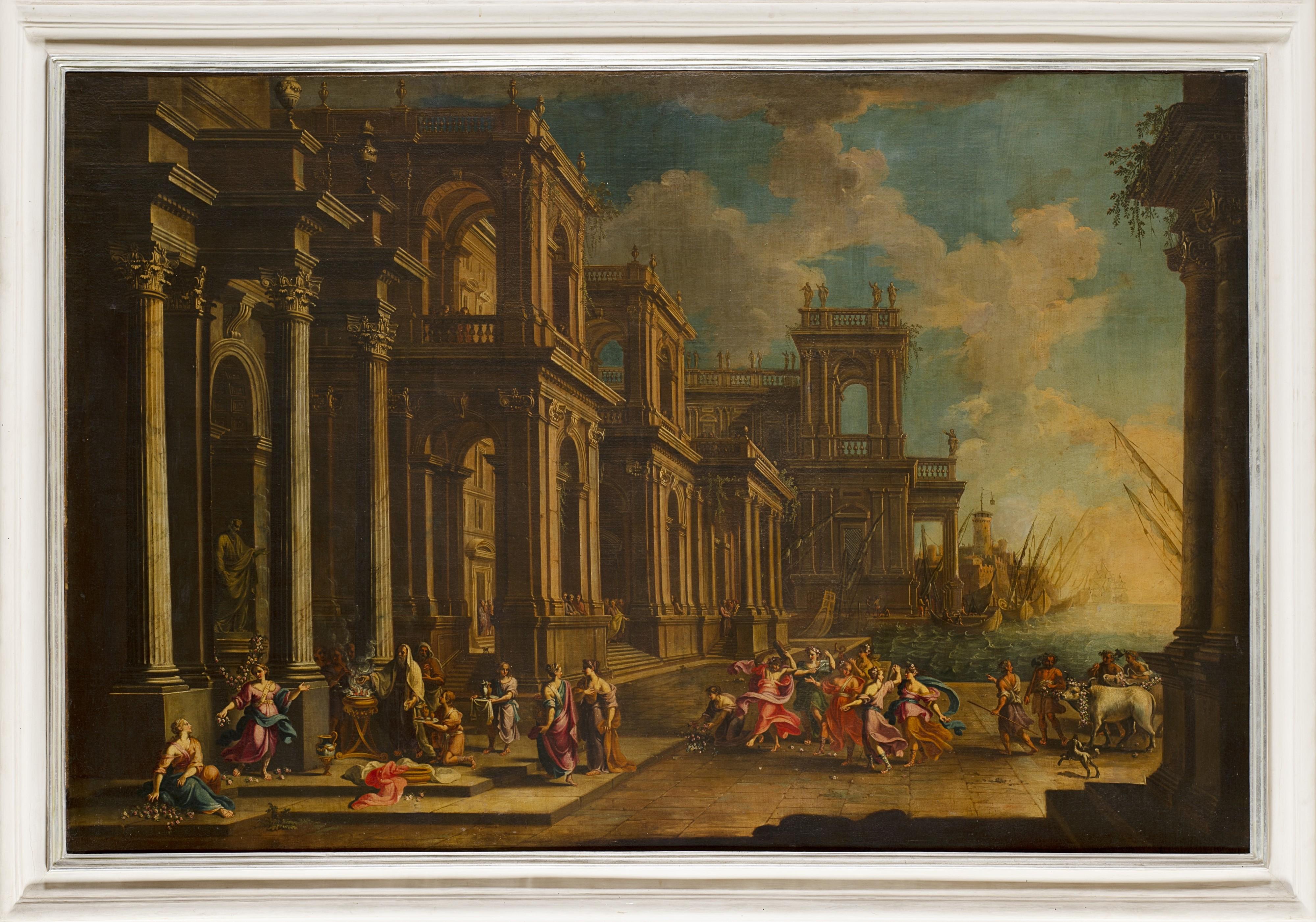 Alberto Carlieri - Achitectural capriccio with sacrifice