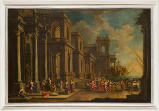 Alberto Carlieri - Achitectural capriccio with sacrifice