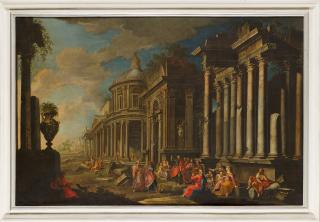 Alberto Carlieri - Architectural capriccio with Saint Paul preaching