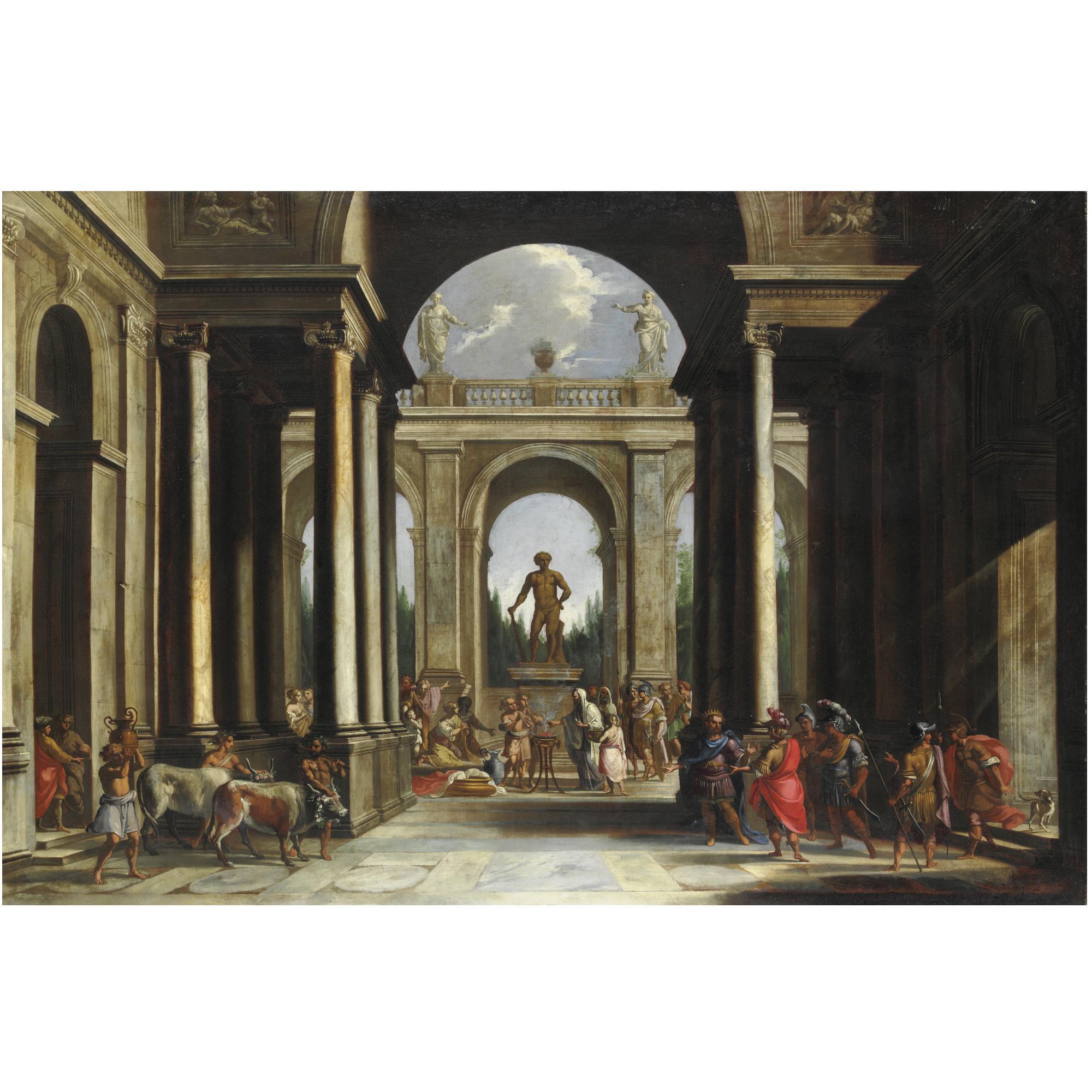 Alberto Carlieri - Capriccio Architettonico Con Sacrificio Pagano