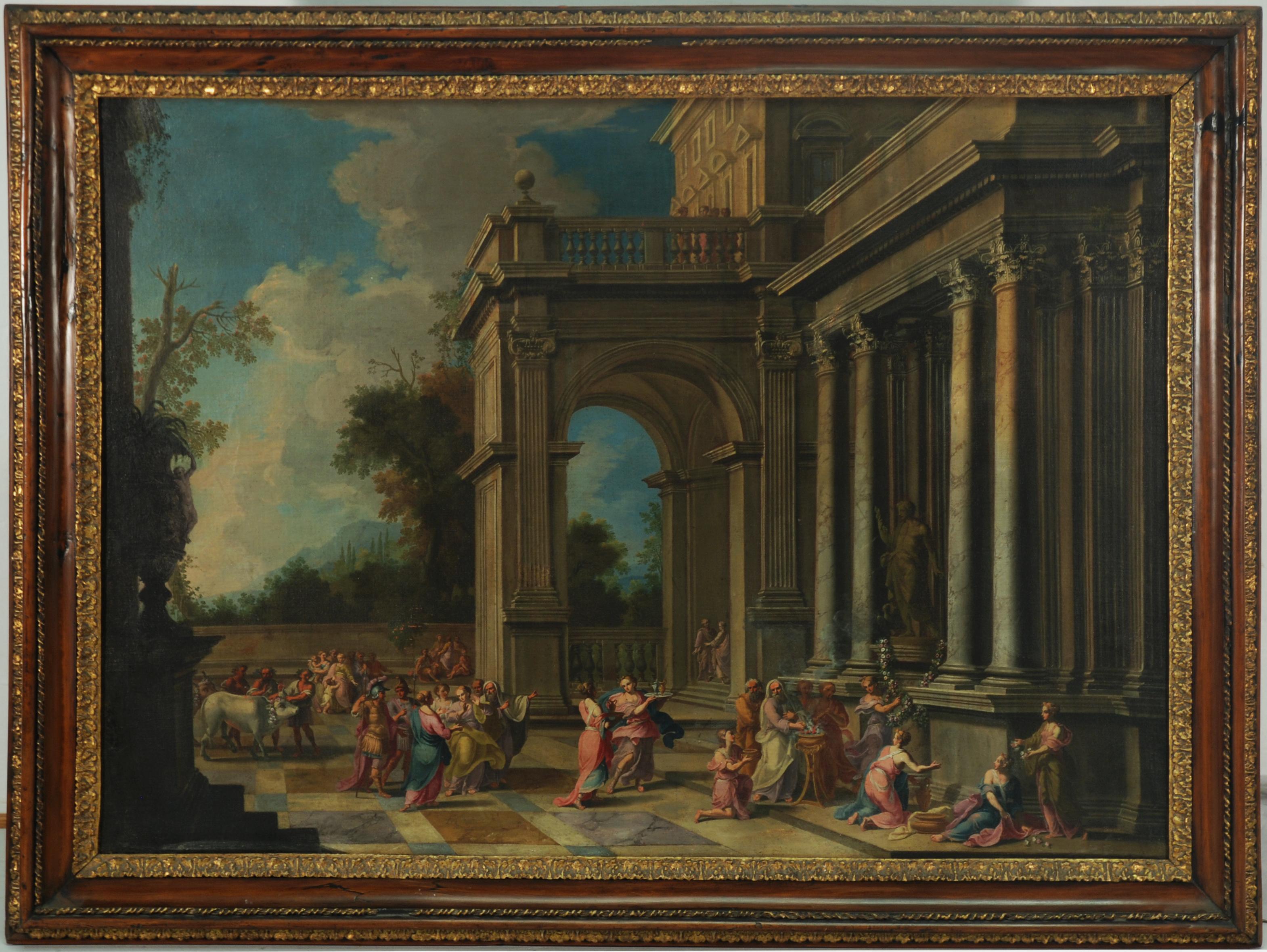 Alberto Carlieri - Scena mitologica in un\'architettura classica