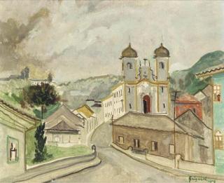 Alberto Da Veiga Guignard - Paisagem de Ouro Preto