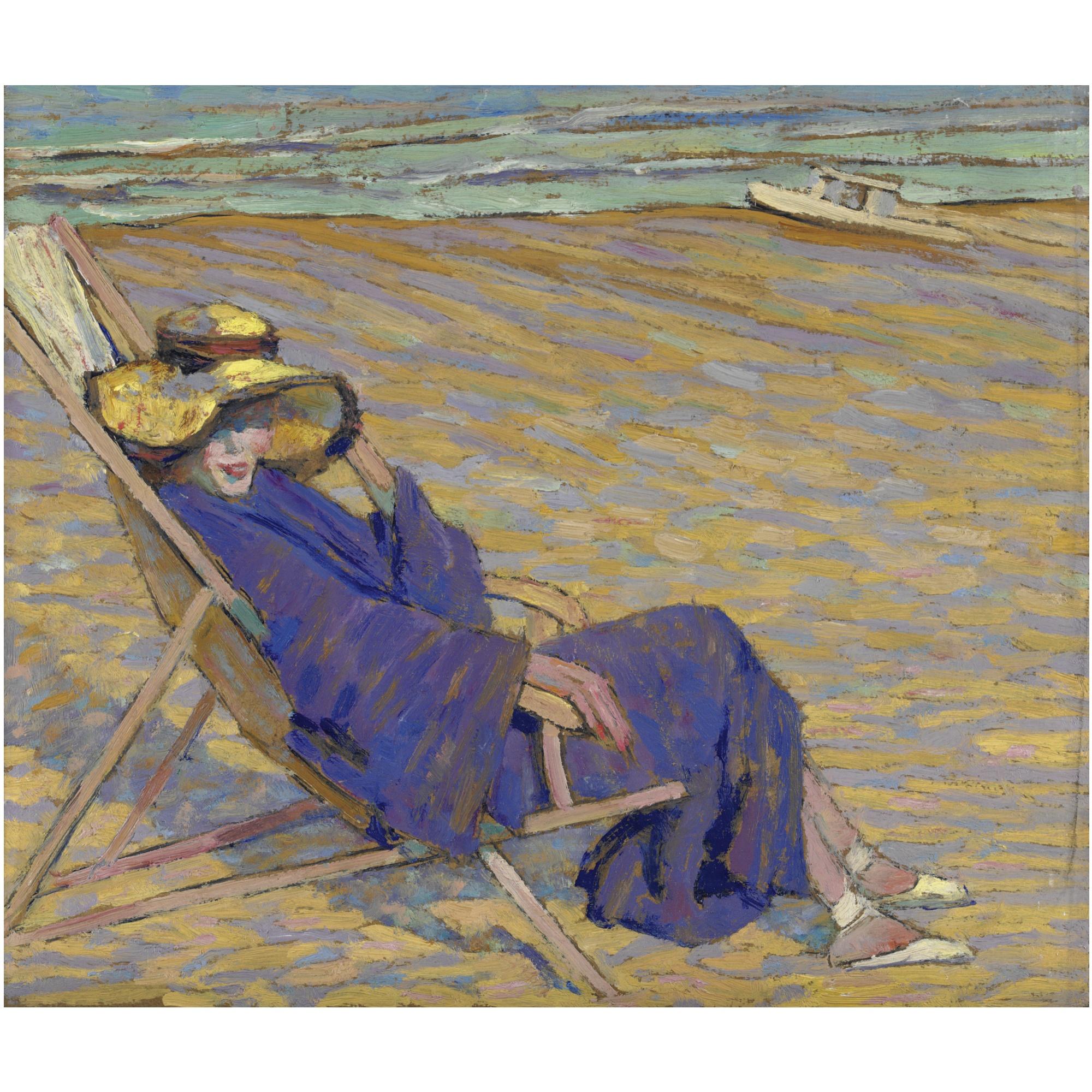 Alberto Ferrero - Sulla Sedia A Sdraio - In Blue - Cervia