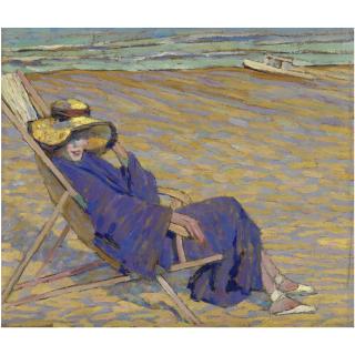 Alberto Ferrero - Sulla Sedia A Sdraio - In Blue - Cervia