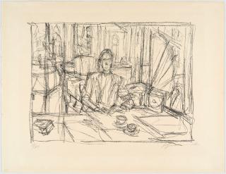 Alberto Giacometti - Au Café. 1954.