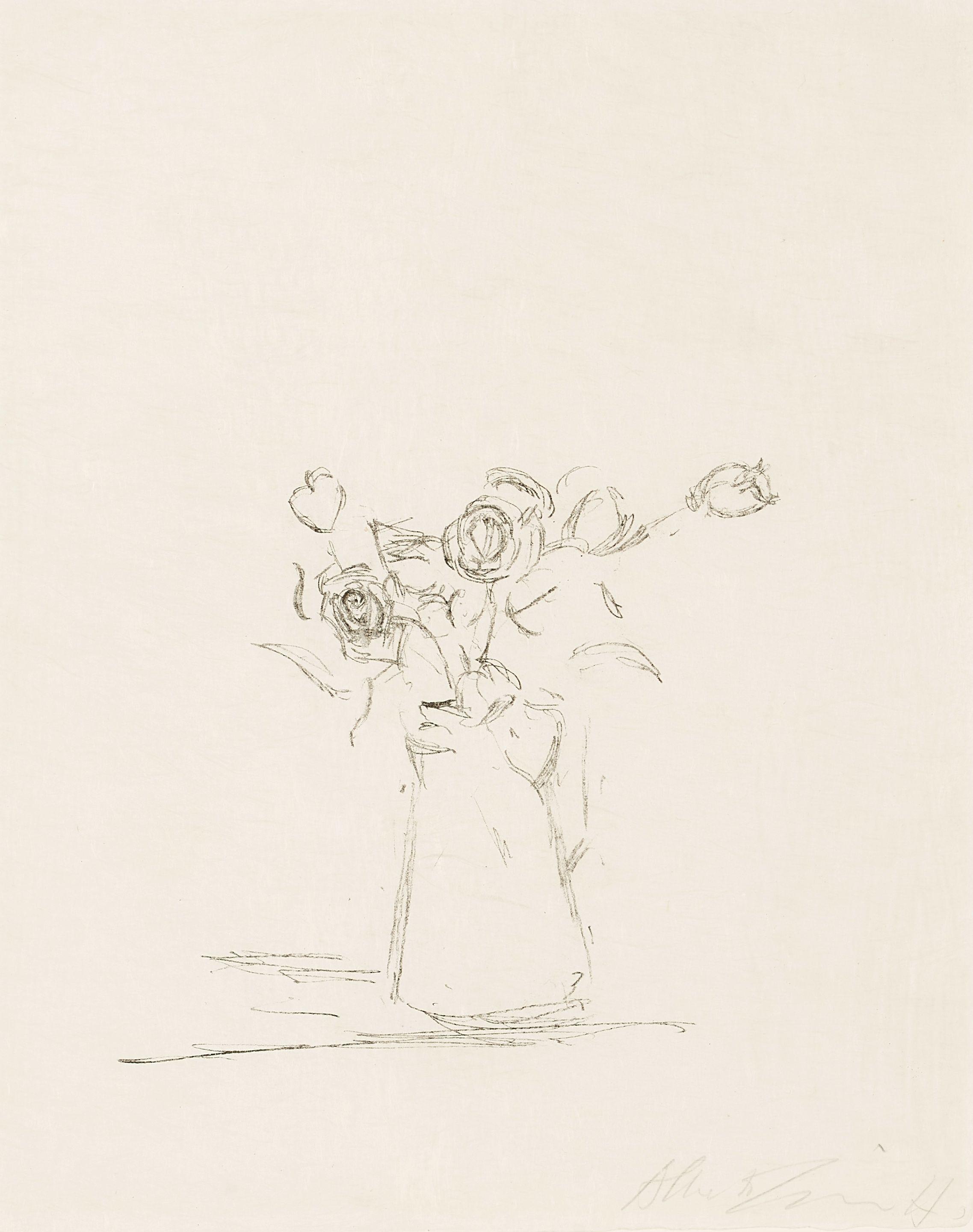 Alberto Giacometti - Bouquet, from Pomme endormie