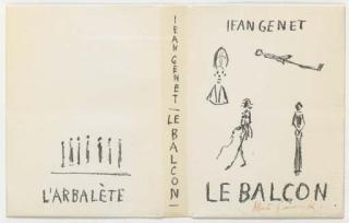 Alberto Giacometti - Buchhülle Zu Jean Genet, Le Balcon, 1956