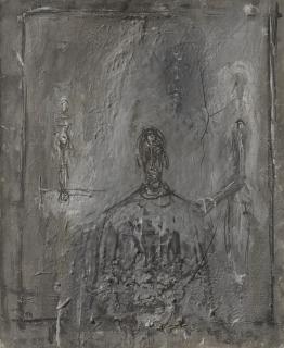 Alberto Giacometti - Buste d\'homme et deux figures, de face et de profil