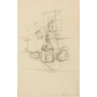 Alberto Giacometti - Carafe, Tasse, Réveil Et Balance (Stampa)