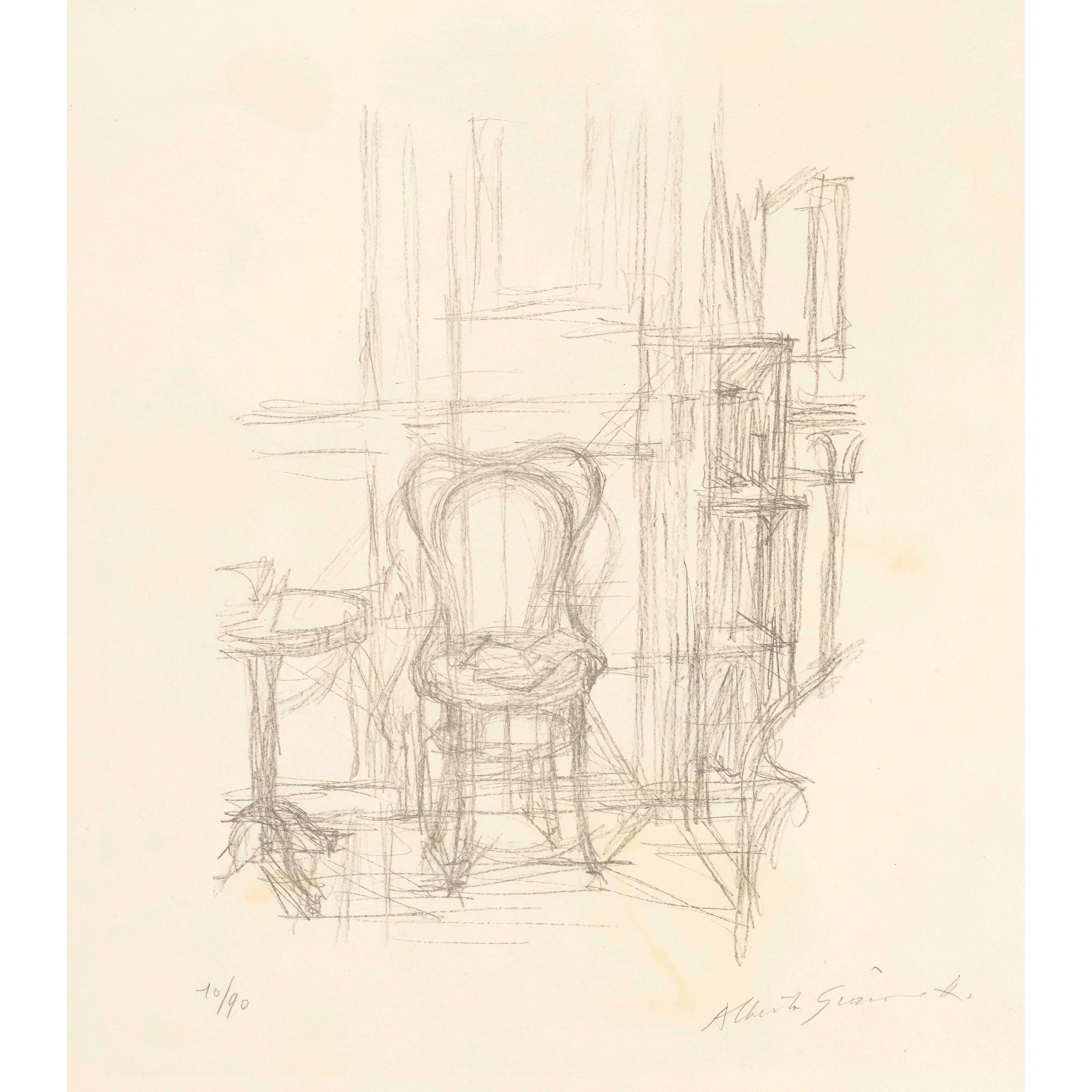 Alberto Giacometti - Chaise et guéridon (Chair and Table)