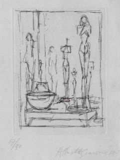 Alberto Giacometti - Characters in the Studio I, from Regards sur la Peinture (Lust 88)