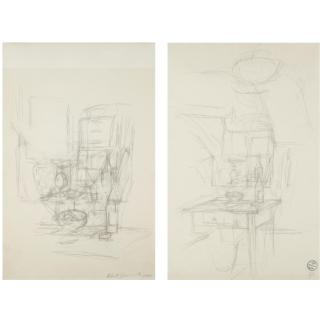 Alberto Giacometti - Coin De La Cuisine À Stampa - Recto Cuisine À Stampa - Verso