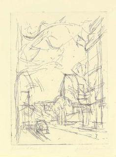 Alberto Giacometti - Coin de Rue II, From L\'Inhabité (C.F L. 194-199)