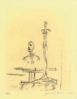 Alberto Giacometti - Dans l\'atelier, from Paroles peintes (L. 187)