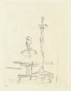 Alberto Giacometti - Dans l\'Atelier, from Paroles peintes (L. 197)