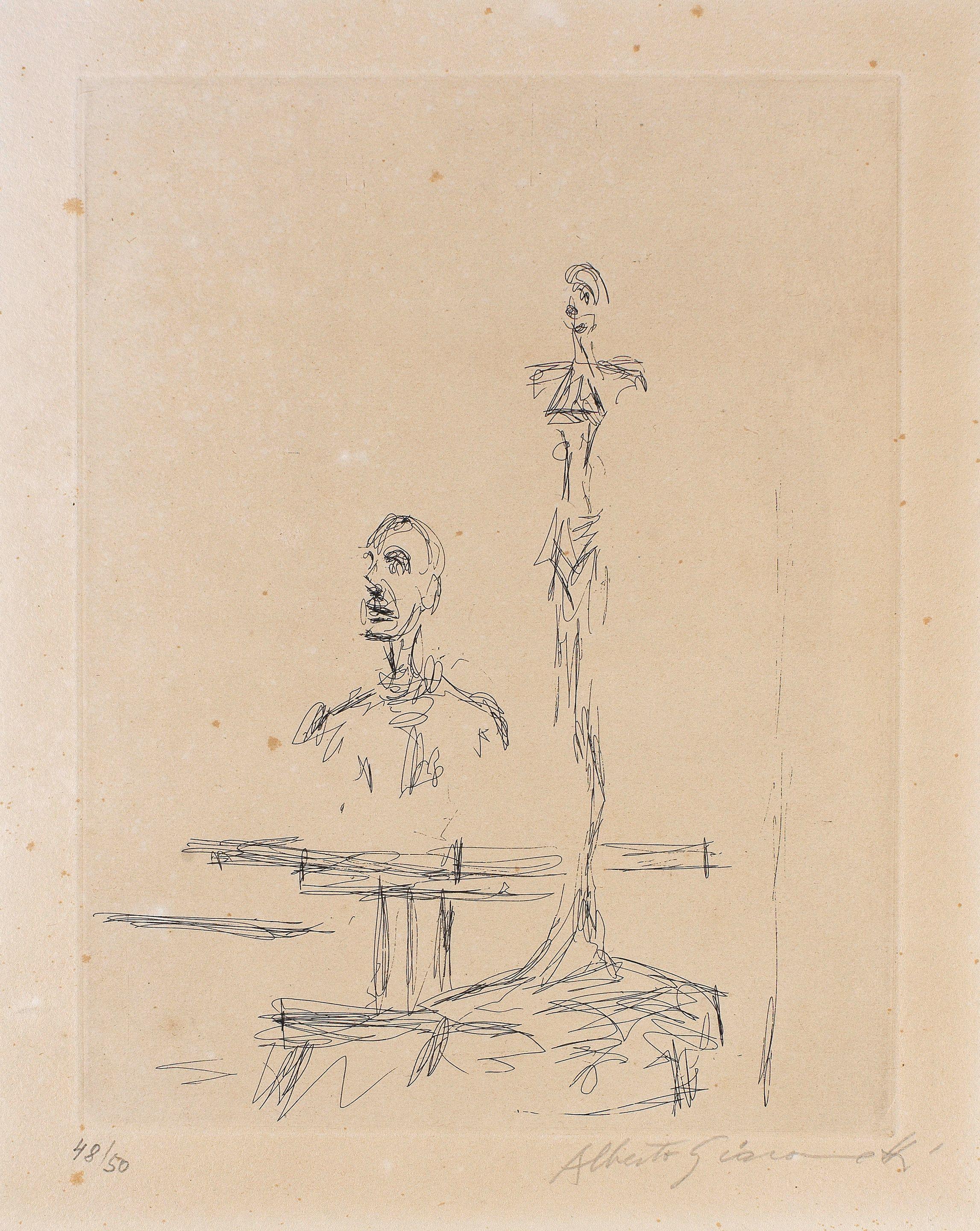 Alberto Giacometti - Dans l\'Atelier, from \'Paroles Peintes\'