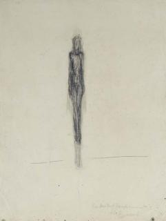 Alberto Giacometti - Femme Debout (Recto); Groupe de Personnages (Verso)