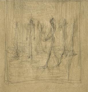 Alberto Giacometti - Figures dans la rue, um 1947-51