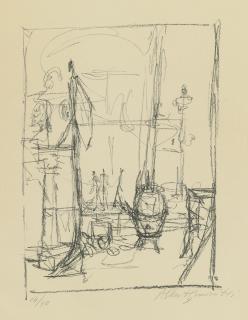 Alberto Giacometti - Figurines And Stove (Lust 24)