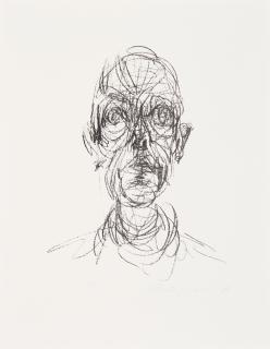 Alberto Giacometti - Head of a Man, from Derrière le miroir, no. 127