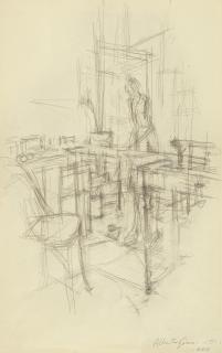 Alberto Giacometti - Intérieur (recto); Atelier (verso)