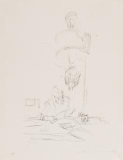 Alberto Giacometti - La mère de l\'artiste lisant sous la lampe à Stampa I.