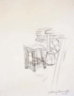 Alberto Giacometti - L\'atelier au tabouret