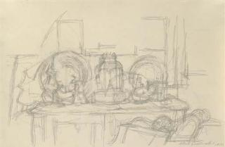 Alberto Giacometti - Le Buffet À Stampa