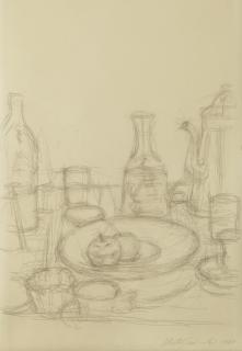 Alberto Giacometti - Nature morte aux fruits et bouteilles