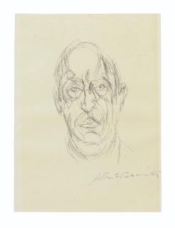 Alberto Giacometti - Orbandale [Iliazd] VII, from  Les Douze portraits du célèbre Orbandale