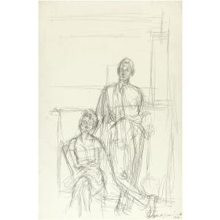 Alberto Giacometti - Portrait D\'Alice Et John Rewald